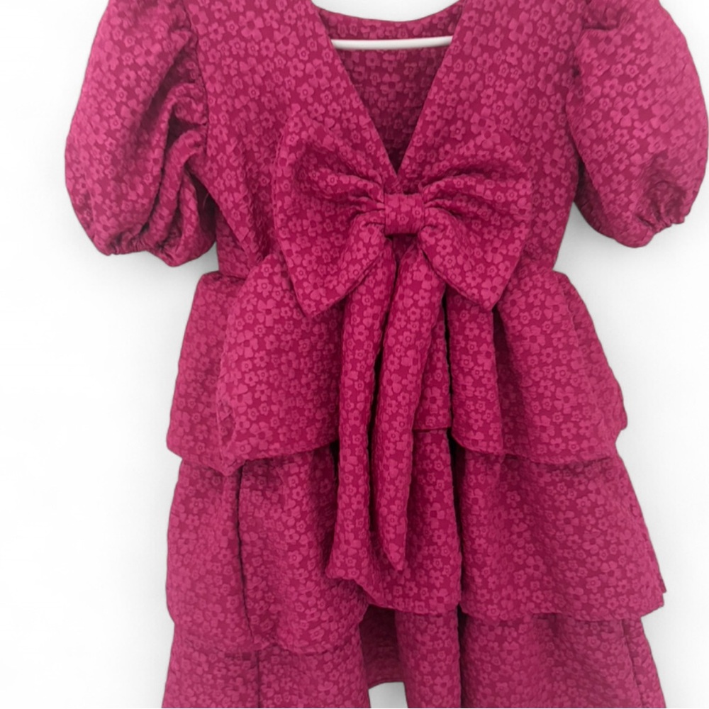 Elegant Pink Kids Casual Dress